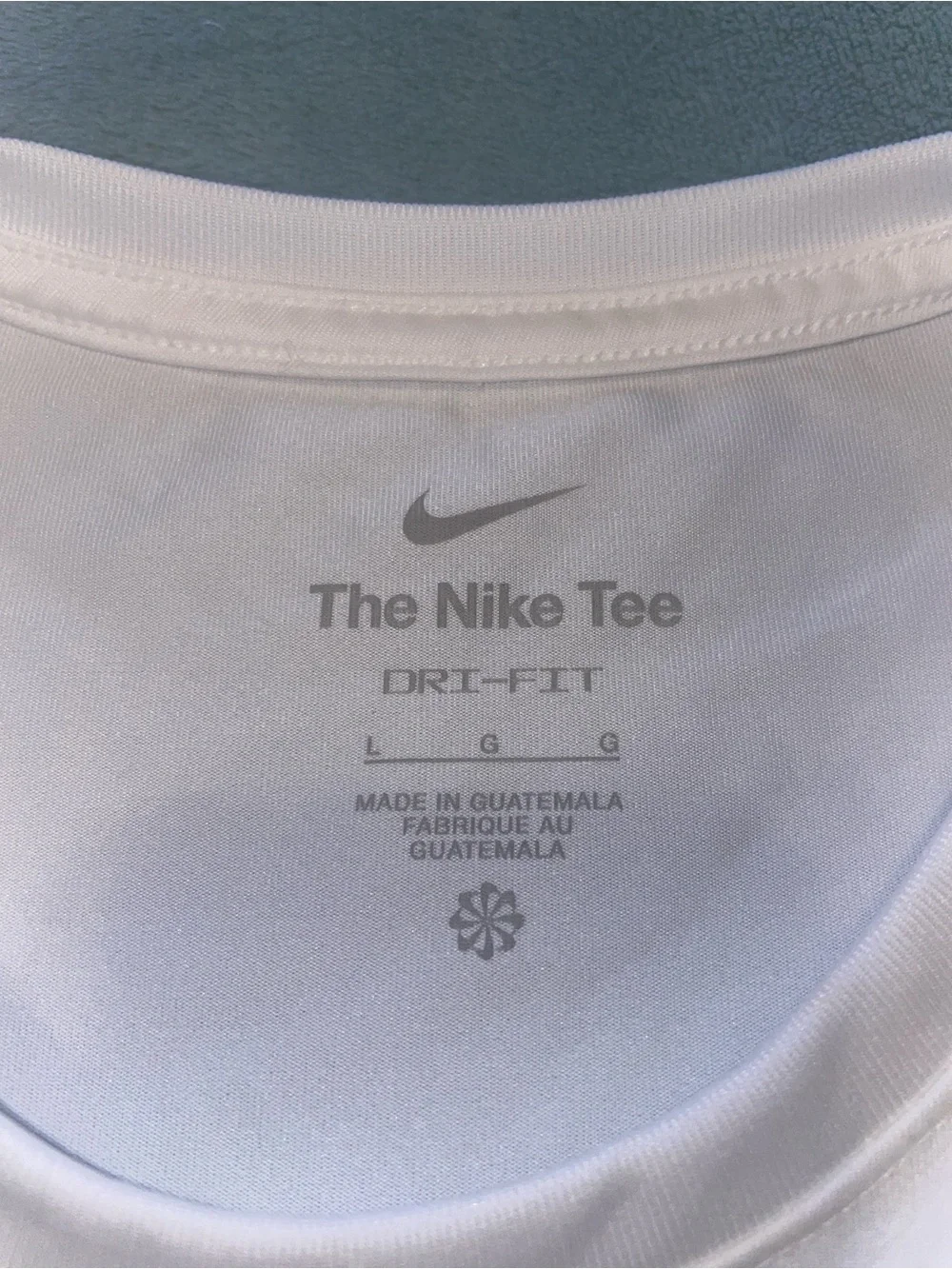 Nike women’s White Dri-FIT Crew Neck T-Shirt